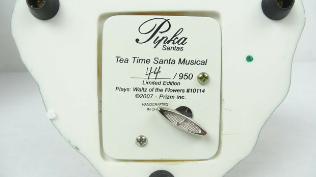 Pipka Memories of Christmas 10114 Tea Time Santa Musical w/COA Limited to 950