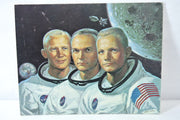 Astronauts of Apollo 11 First on the Moon 1969 11"x14" Board Print Alton Tobey