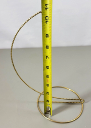 Medium Sized Twisted Wire Ornament Hangar, 11", Gold, Display, Decorative