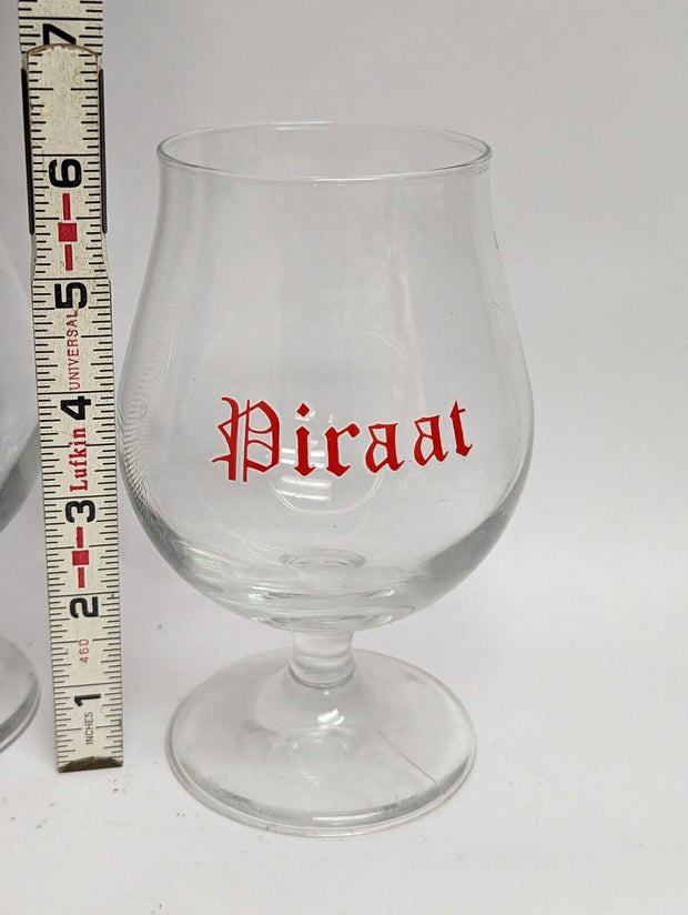Piraat Belgian Pale Strong Ale Brouwerij Van Steenberge 0,25L Beer Glass, Pair