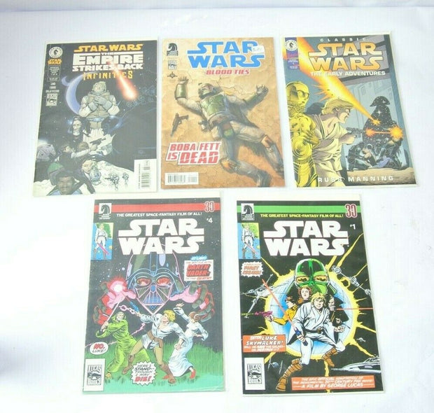 Lot of (5) Star Wars Comics Dark Horse Comics Rare Excellent Condition!