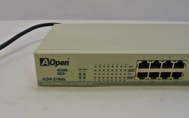 AOpen AOH-216ds Dual Speed 16 Channel Stackhub Network Switch