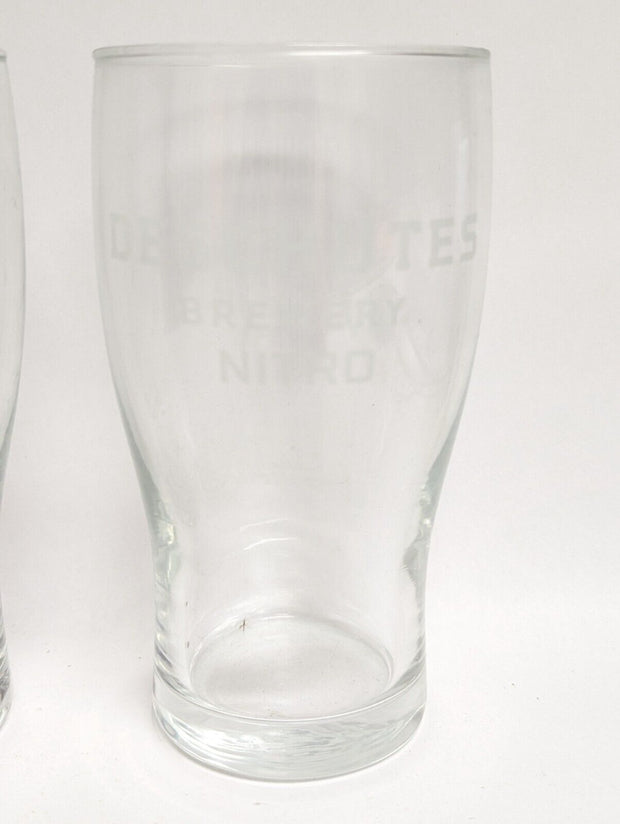 Deschutes Brewery Bend Oregon Nitro Beer Pint Glass, Set of 3