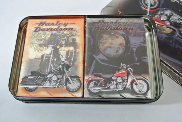 Harley-Davidson Limited Edition Playing Cards in Collector Tin - Sealed Packs
