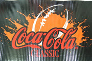 Coca Cola Classic / NFL Corrugated Banner Display Sign, 1' Tall x 24.5' Length