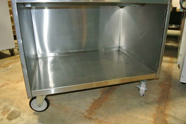 Steril-Sil TC-24-CT Stainless Steel 24-Hole Open Base Utensil Cart 36"x 26"x48"