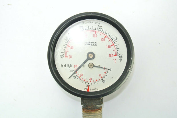 ENFM Temperature and Pressure Gauge 3" Dial, 1/8 Thread