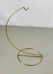 Medium Sized Twisted Wire Ornament Hangar, 11", Gold, Display, Decorative