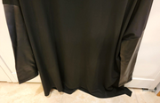 Clara Sun Woo 3/4 Sleeve Black Blouse Women's XS Asymmetrical Tunic, Exc Cond!