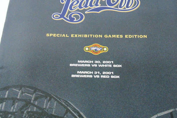 2001 Milwaukee Brewers Yearbook Magazine Special Exhibition Games Edition