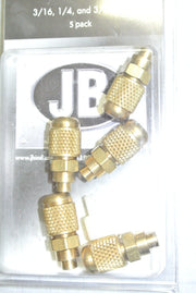 JB Industries Access Valves A31720, 3/16" ODS, 1/4", and 3/8" ODF Steps, 5-Pack