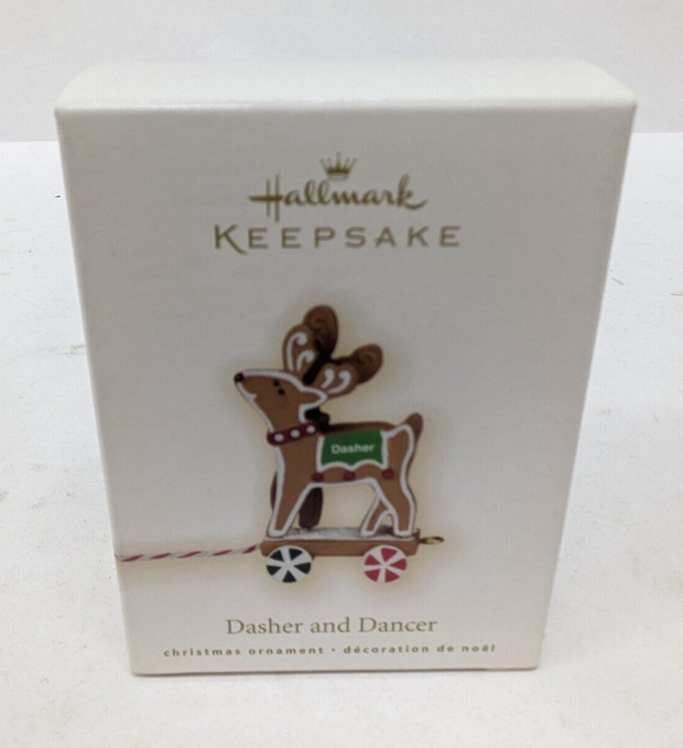 Hallmark Keepsake Ornament QRP4705 Dasher and Dancer Reindeer Christmas