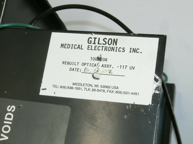 Gilson HPLC 117 Rebuilt Optical Assembly 100220R