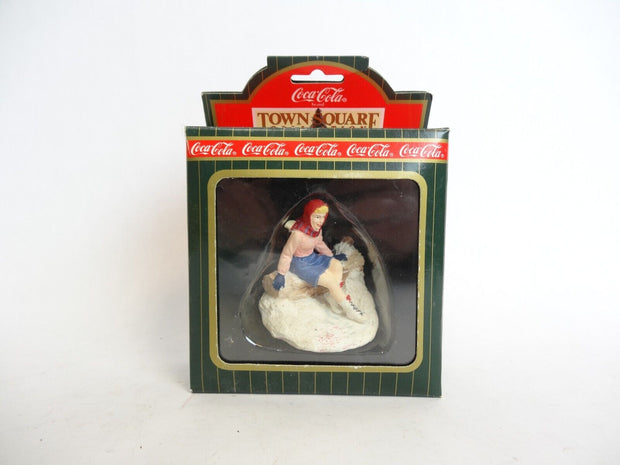 Vintage 1996 Coca-Cola Town Square #64331 Skater's Pause Figurine - New In Box