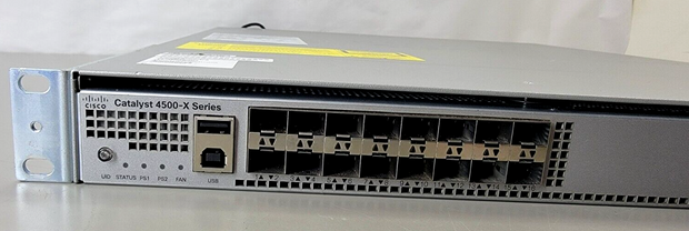 Cisco WS-C4500X-16SFP 16 Ports Ethernet Gigabit Network Switch 2x750W, Rack Ears