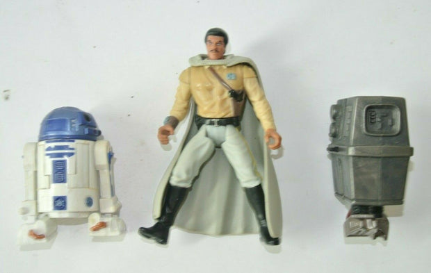 Lot of (3) Assorted Star Wars Return Of The Jedi Action Figures Lando R2D2