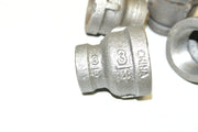 SCI 3/4" x 3/8" Galvanized Iron Reducing Coupling Coupler Pipe Fitting- lot of 4