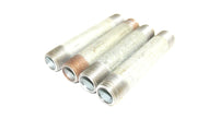 (4) 3/8" Pipe Size NPT Galvanized Steel Nipple Pipe Fittings, Various Lengths