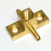 Parker Brass Adapter Tee, 1/8in. OD Barbed x Barbed x 3/8in. FNPT ID - Qty 2