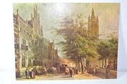 Old Church, Delft by Cornelius Springer - 24" x 18" Vintage Lithograph Print