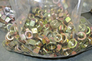 7/16" Hex Nut, Yellow Zinc Plated, Grade 8 - 5 lb. bag (approx. 200 Hex Nuts)
