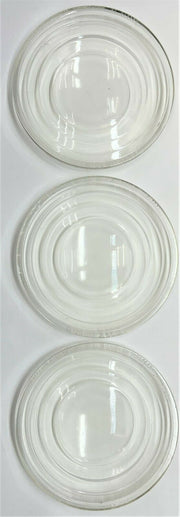 Lot of 3 Vintage Pyrex Glass - Fresnel Lenses 6 Inch - Stage Light/ Art Glass