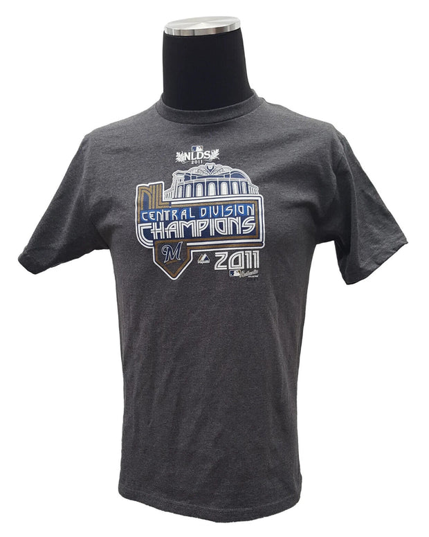 Official Milwaukee Brewers 2011 MLB Central Division Champion Playoff T-Shirt XL