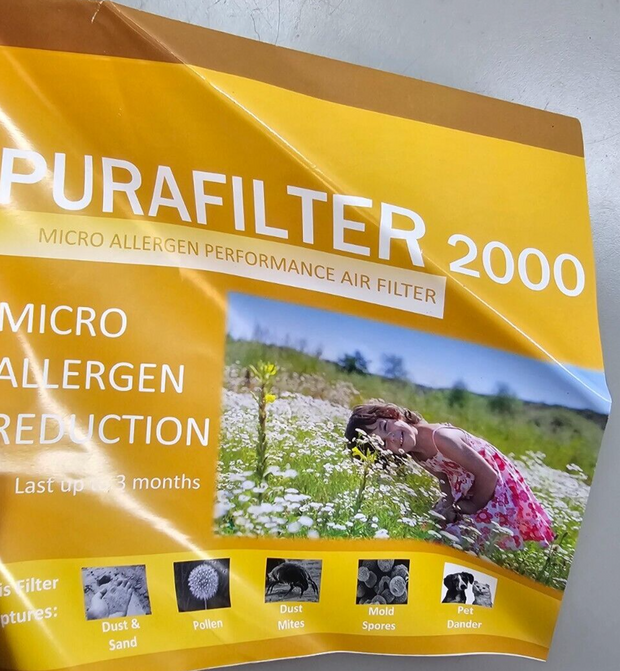 Purafilter 2000 Gold Series Merv11 14x25x1 HEPA Filters, Allergen Box of 4