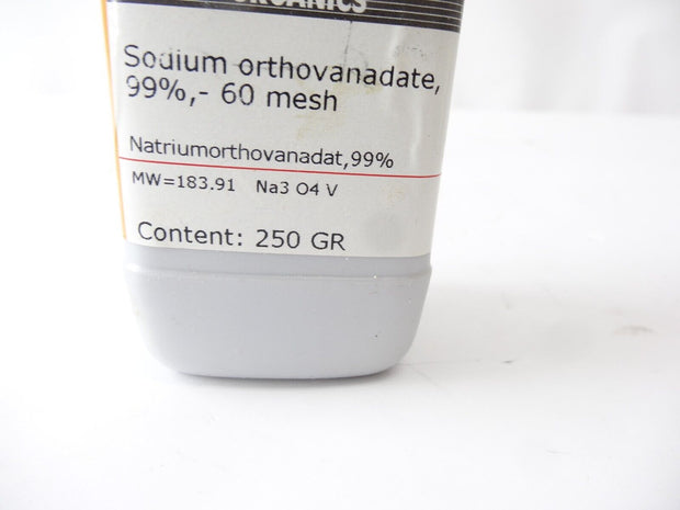 Acros Organics CAS 13721-39-6 Sodium Orthovanadate 99% -60 mesh approx 200g