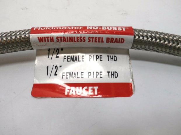 Fluidmaster B4F20 Stainless Steel Braid 1/2" x 20" Female Faucet Connector