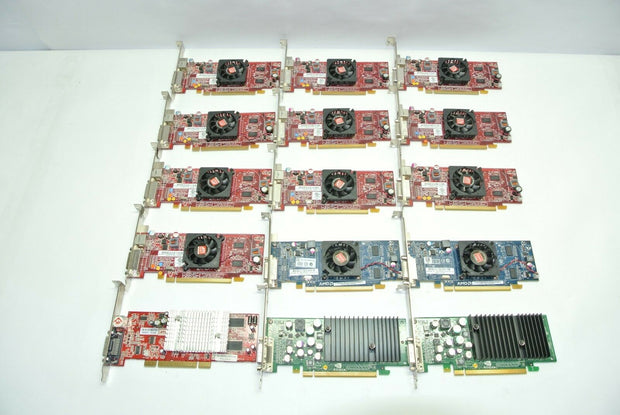 Qty (25) AMD & NVIDIA DMS-59 Full-Profile PCIe Graphics Cards