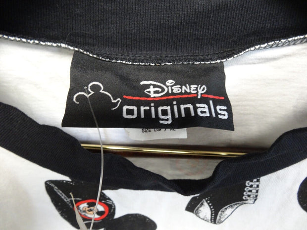 Vintage Disney Theme Parks Mickey Mouse Club Cap T-Shirt LG/XL