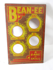 Vintage Antique Bean-EE Target Carnival Game Of Skill Bag Toss