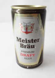 Meister Brau Premium Draft Beer Antique Retro Pull Tab Beer Can