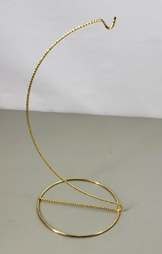 Medium Sized Twisted Wire Ornament Hangar, 12", Gold, Display, Decorative