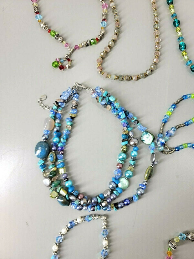 Chico's Necklaces, Qty 8, Colorful Stones & Glass, Bracelets, Beads.  Lot!