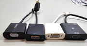Video Adapter Dongle Set, VGA to HDMI/Displayport/USBC/Mini Displayport