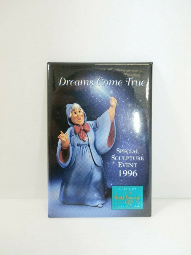 WDCC "Dreams Come True" Special Sculpture Event 1996 Disney Button Pin