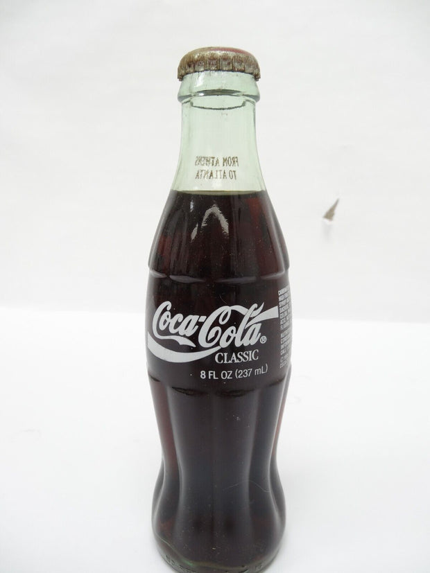 Athens Atlanta 100yr Olympic Tradition Commemorative 8oz Coke Coca-Cola Bottle