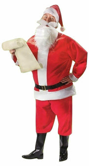 NEW Walgreens Santa Suit Santa Costume Adult One Size Fits Most 5 Piece Set