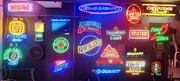 Vintage Bud Light Beer Neon Lit Bar Sign, 80's, Rare, Large, 50"x17"