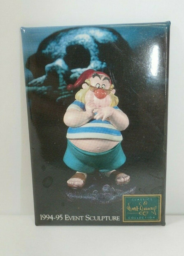 WDCC 1994-1995 Event Sculpture Mr. Smee Peter Pan Commemorative Disney Button