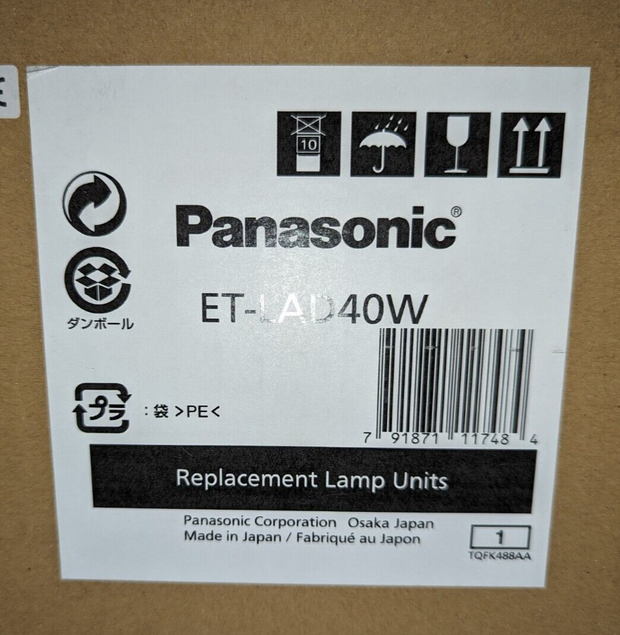 Panasonic ET-LAD40W Projector Lamp (Twin-Pack) for PT-D4000,PT-D4000U,PT-D4000UL