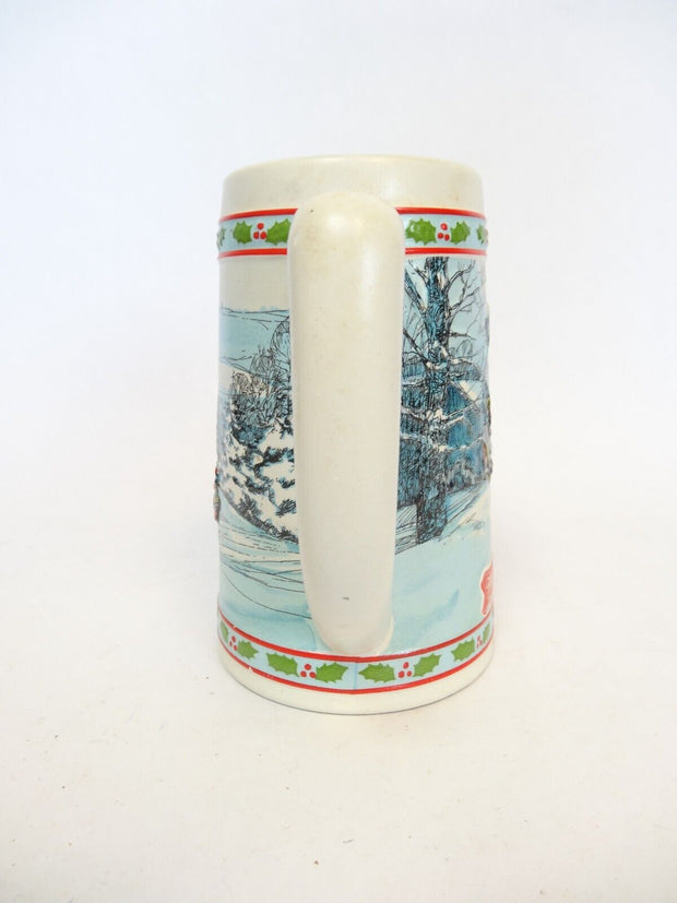 Vintage Miller High Life Limited Ed Holiday Beer Stein Collectible Mug Christmas