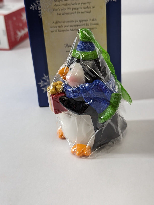 Hallmark Christmas Ornament SWEET TOOTH TREATS Penguin Cookie Jar