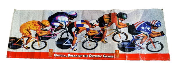 1996 Large McDonald's Official Break Of The Olympic Games Display Sign