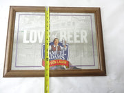 Samuel Adams Boston Lager For The Love Of Beer Framed Mirror Sign Bar Decor