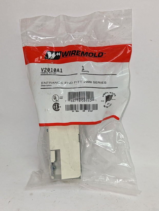 Wiremold V2010A2 Plugmold Entrance End Feed Fitting 2000 Series