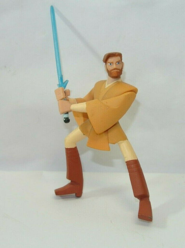 Star Wars Clone Wars Cartoon Obi Wan Kenobi Action Figure