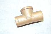 Nibco 1/2" C x C x FIP Cast Bronze Tee Fitting